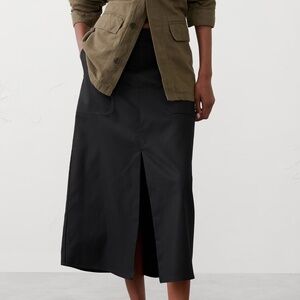 Banana Republic Factory Twill Pencil Midi Skirt